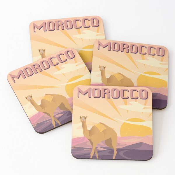 Item preview, Visit Morocco Sahara Desert: Retro/Vintage Travel Poster designed and sold by olivialu.