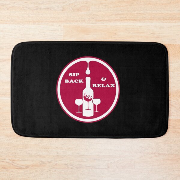 Item preview, Sip Back & Relax Wine and Glasses Design designed and sold by KoolMoDee.