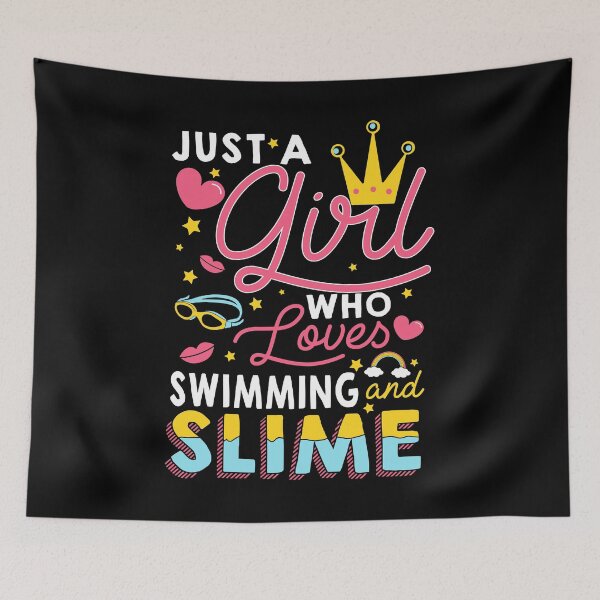 Item preview, Just A Girl Slime And Swimming - 10th Birthday Gift designed and sold by biNutz.