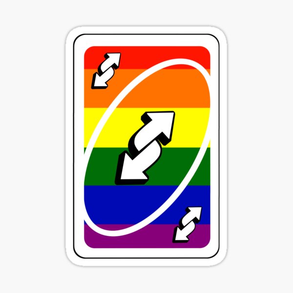 Reverse uno but make it gay Sticker