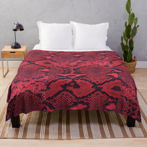 Item preview, Snake Print Face Mask Reusable & Washable, Designer Inspired, Animal Print, Red & Black designed and sold by wildxinfinite.