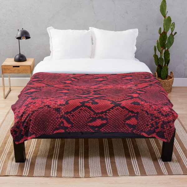 Item preview, Snake Print Face Mask Reusable & Washable, Designer Inspired, Animal Print, Red & Black designed and sold by wildxinfinite.
