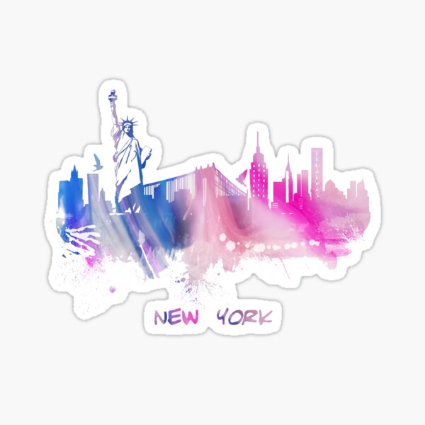 Skyline New York City Sticker