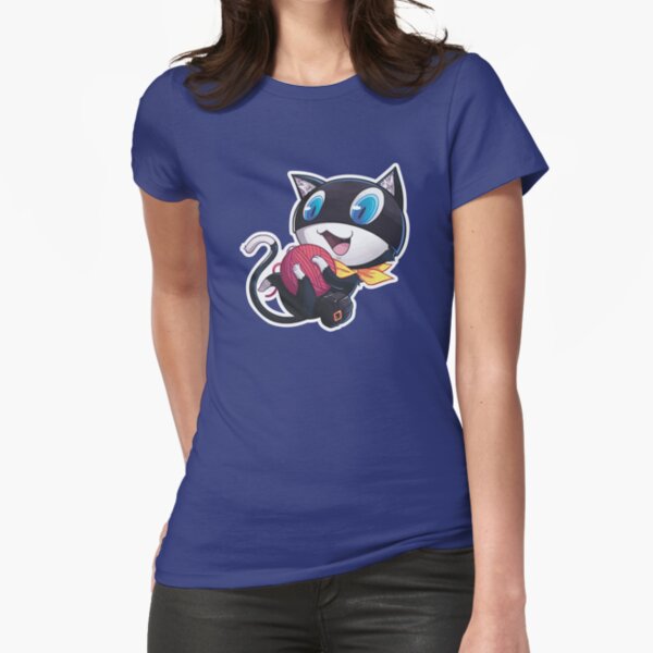 cute black cat Fitted T-Shirt