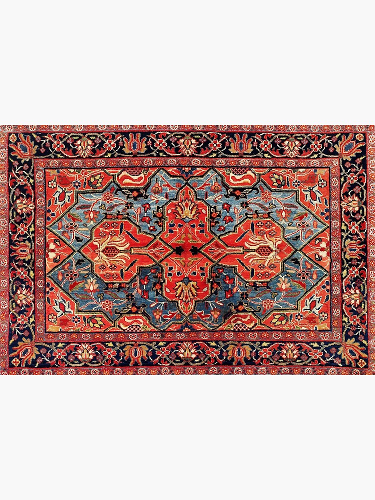 "Kashan Poshti Central Persian Rug Print" Bath Mat for Sale by bragova
