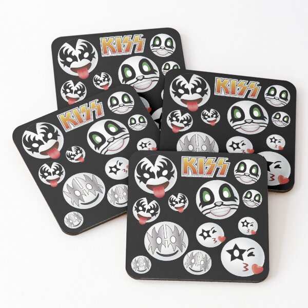 Item preview, Kiss band Pattern - Black - Cute design for kids designed and sold by mimogoshopping.
