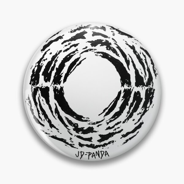 Item preview, Full Circle Linoleum Block Print in Black designed and sold by JD-PANDA.