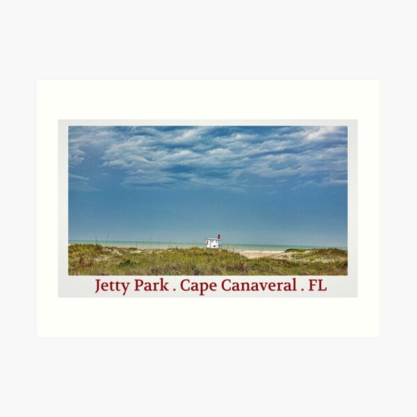 Jetty Park Cape Canaveral Florida Art Print