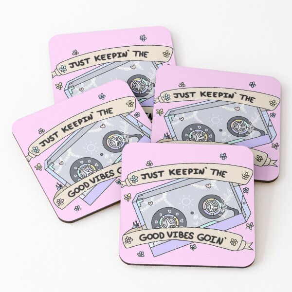 Item preview, Keepin' the good vibes goin' (pink) designed and sold by VivDraws.