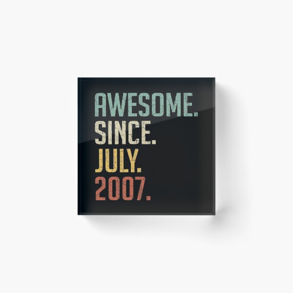 Item preview, Awesome Since July 2007 13rd Birthday Gift 13 Years Old Vintage July 2007 designed and sold by Takatv.