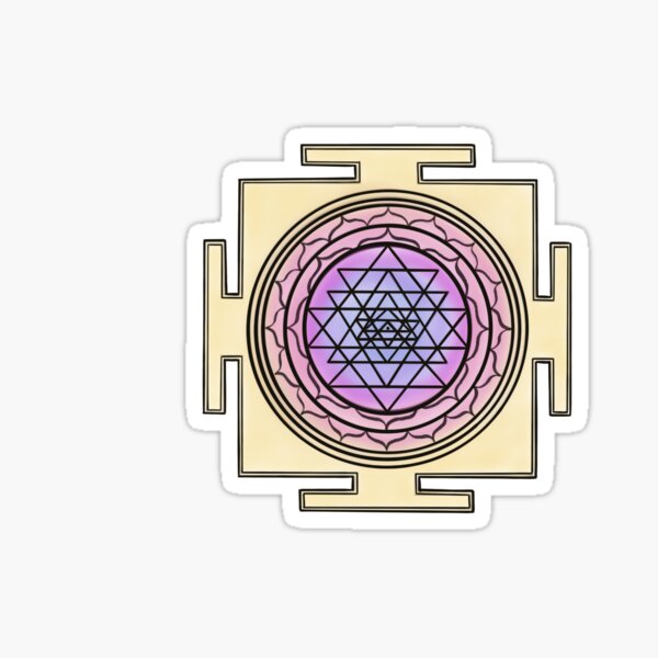 "Shri Yantra Symbol, Yoga Meditation Sri Yantra" Sticker for Sale by