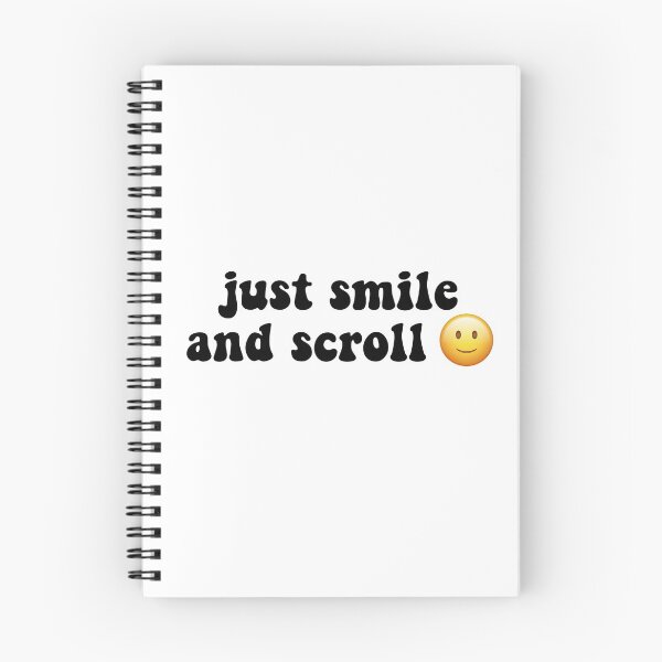 Item preview, just smile and scroll designed and sold by thicker than  a sticker.