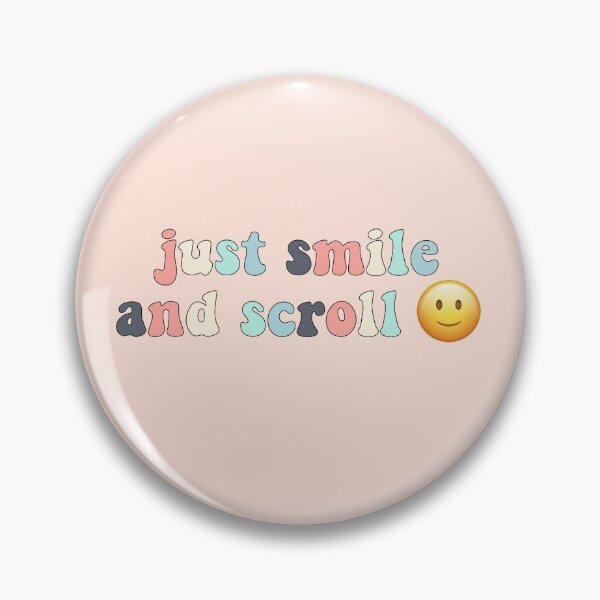 Item preview, Just smile and scroll colored designed and sold by thicker than  a sticker.