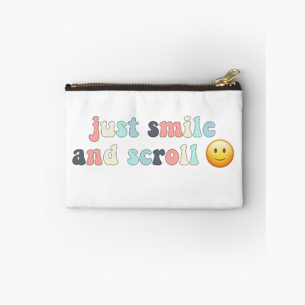 Item preview, Just smile and scroll colored designed and sold by thicker than  a sticker.