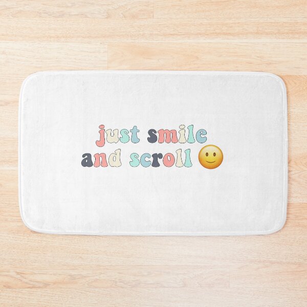 Item preview, Just smile and scroll colored designed and sold by thicker than  a sticker.