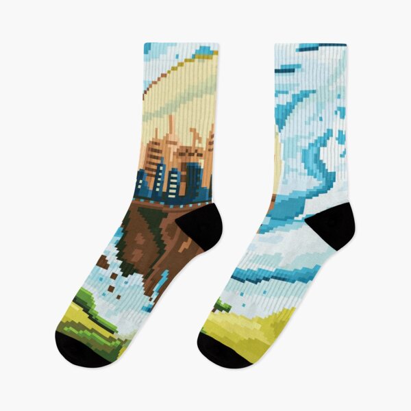 Item preview, Pixelated Floating City designed and sold by HopeDetour.