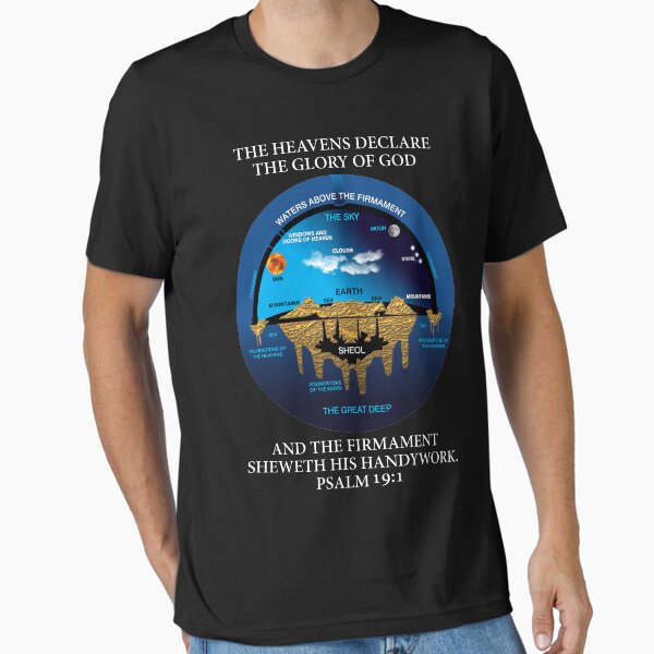 Item preview, Ancient Hebrew Cosmology Concept Psalm 19:1 KJV version designed and sold by VectorDesigner.