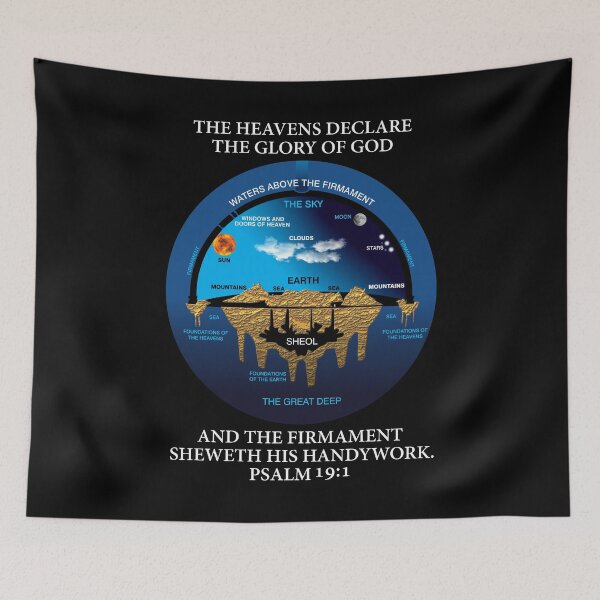 Item preview, Ancient Hebrew Cosmology Concept Psalm 19:1 KJV version designed and sold by VectorDesigner.