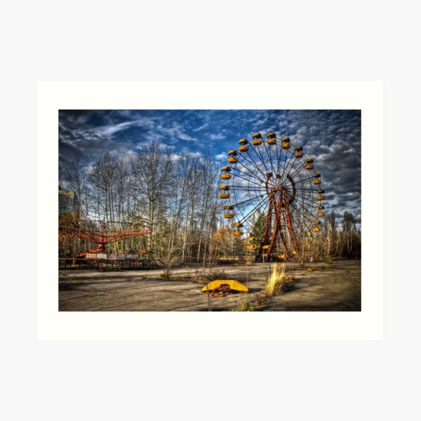 Prypiat/Chernobyl Abandoned Ferris Wheel Art Print