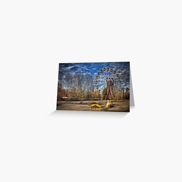 Prypiat/Chernobyl Abandoned Ferris Wheel Greeting Card
