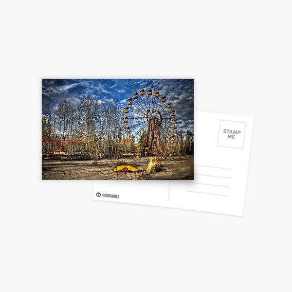 Prypiat/Chernobyl Abandoned Ferris Wheel Postcard
