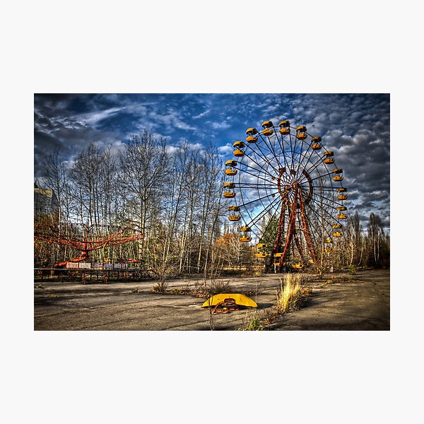 Prypiat/Chernobyl Abandoned Ferris Wheel Photographic Print