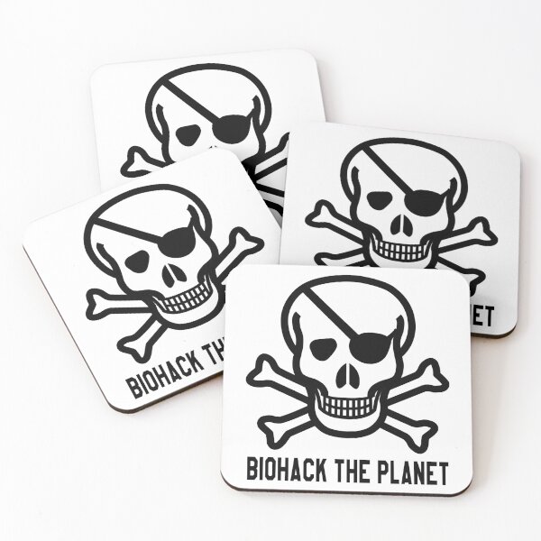 Item preview, Biohack The Planet Funny Pirate Skull And Crossbones designed and sold by pcreations.