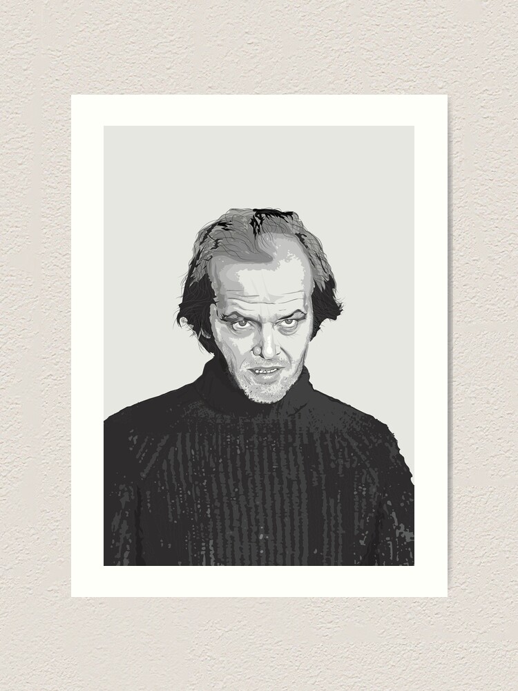 The Shining Jack Nicholson Large Poster Art Print Black /& White Card or Canvas