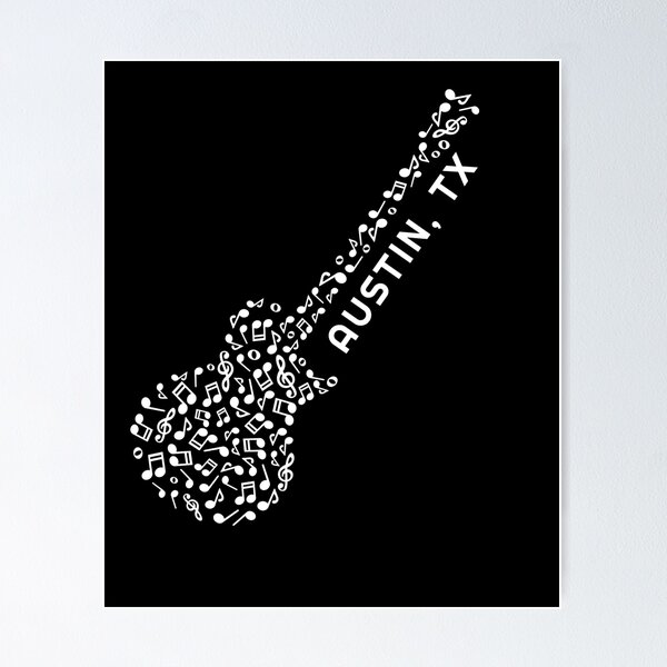 Item preview, Austin, TX Musical Guitar - Musicians Design designed and sold by KoolMoDee.