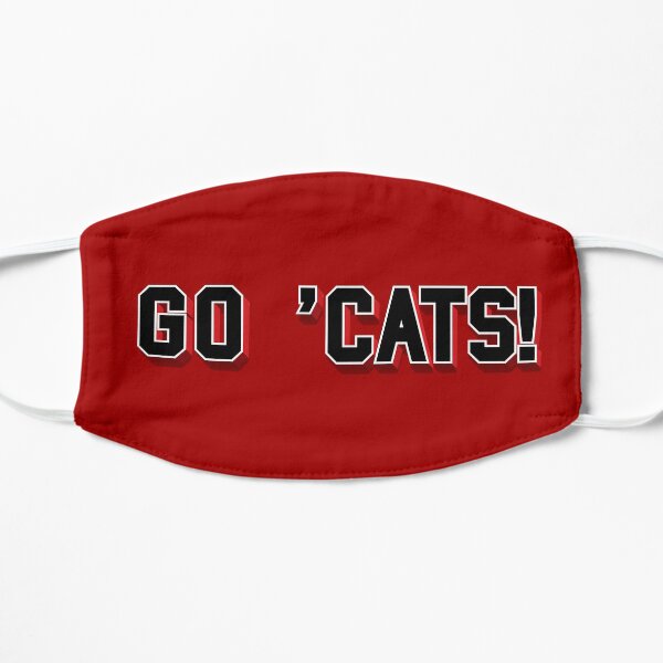 Go Cats text in black Mask