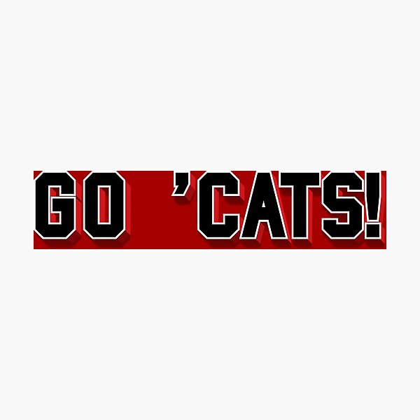 Item preview, Go Cats text in black  designed and sold by enriquepma.