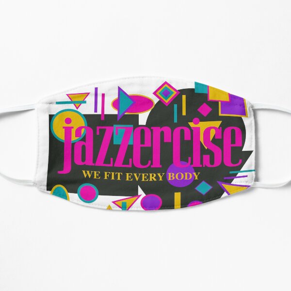 jazzercise retro vintage logo Flat Mask