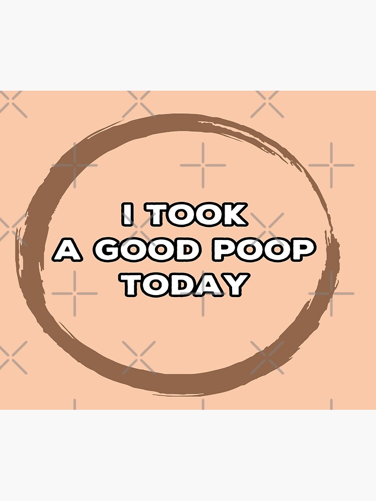 " I Took A Good Poop Today Funny Poop" Poster by linart1 Redbubble