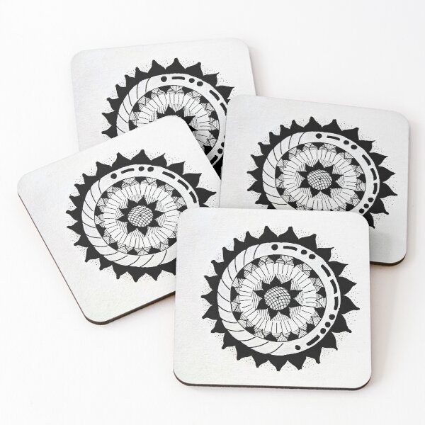 Item preview, Morse mandala ink drawing designed and sold by RyAn0096.