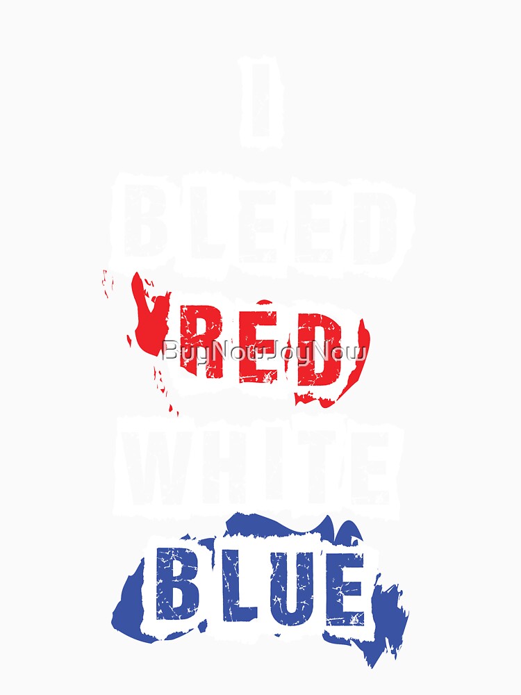 bleed red white and blue shirt