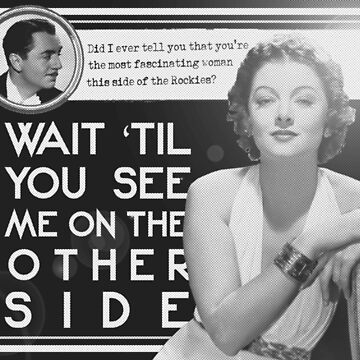 Artwork thumbnail, Nora Charles and Nick Charles - Thin Man Quote This Side of the Rockies by elevens