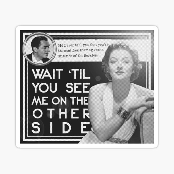 Artikel-Vorschau von Nora Charles und Nick Charles - Thin Man zitieren This Side of the Rockies, designt und verkauft von elevens.