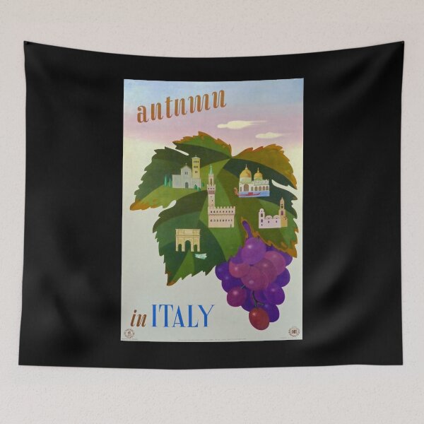 Item preview, ENIT Autumn in Italy vintage travel poster designed and sold by stickart-marek.