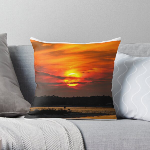 Fort Pickens Sunset Throw Pillow