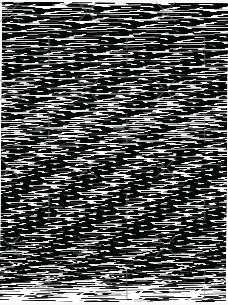 Thumbnail 3 of 3, Sticker, Monochrome Glitch designed and sold by jhennetylerb.