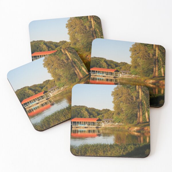 Item preview, Red roof on a dock designed and sold by Memento-Oculi.