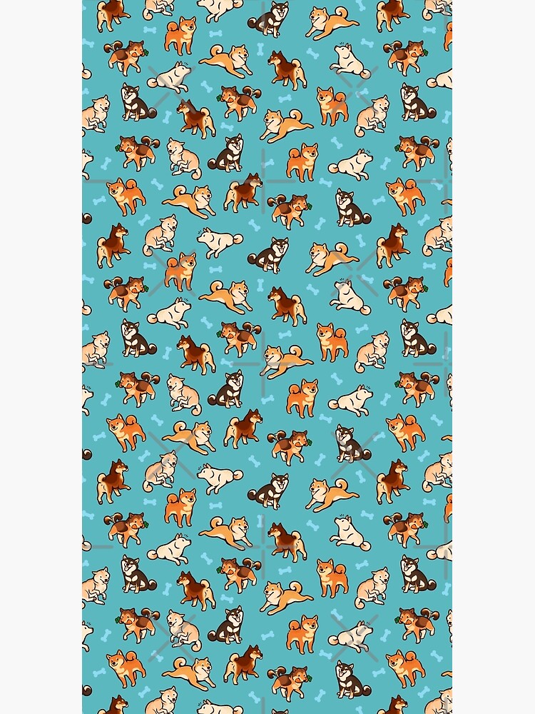 shibes in blue by Colordrilos