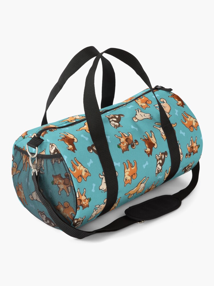 Alternate view of shibes in blue Duffle Bag