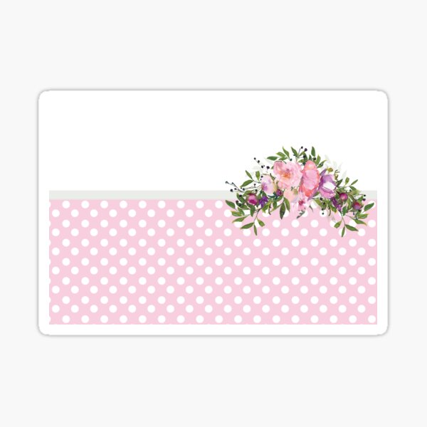 PolkaDots and Watercolors Sticker