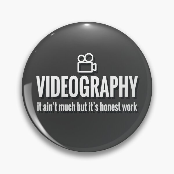 Item preview, VIDEOGRAPHY: It Ain't Much But it's Honest Work [WHITE on BLACK] designed and sold by lillywhy.