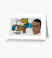 Cubo-Metaphysical Double Self-Portrait Greeting Card
