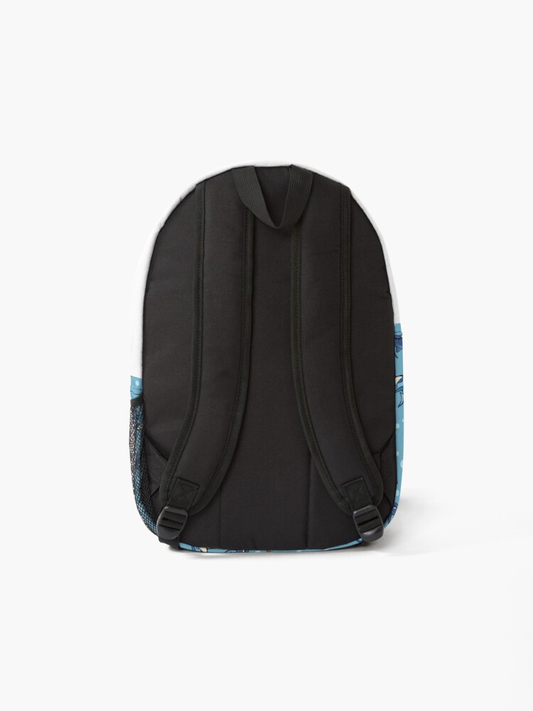 Alternate view of Sharks in the light blue Backpack