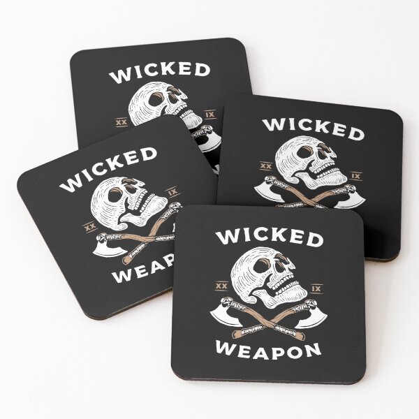 Item preview, Skull and axes wicked weapon designed and sold by trendtis.