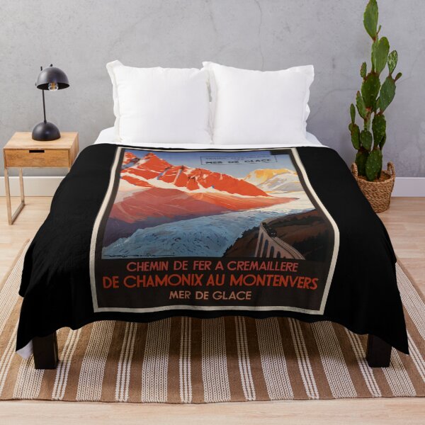Item preview, Mer de Glace Post PLM vintage travel poster designed and sold by stickart-marek.