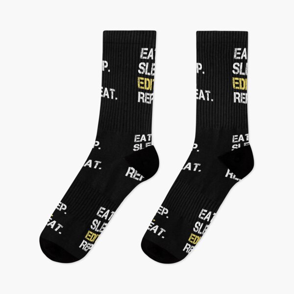 Item preview, Eat Sleep Edit Repeat  designed and sold by Stageystuff.